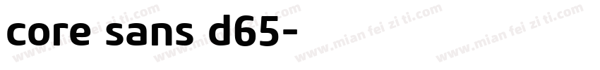 core sans d65字体转换